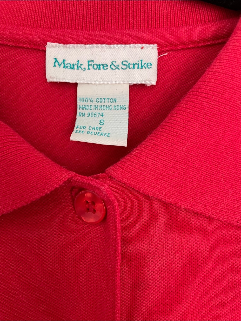 Vintage red cotton preppy polo dress
